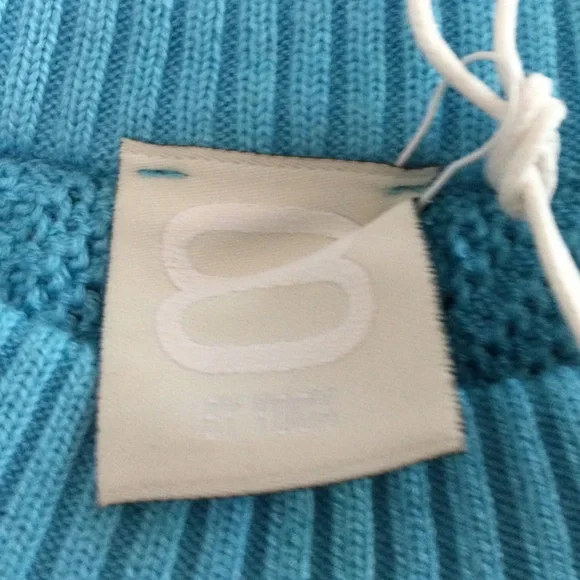 8 by Yoox Blue Sleeveless Knit Top Size M - Picture 11 of 12